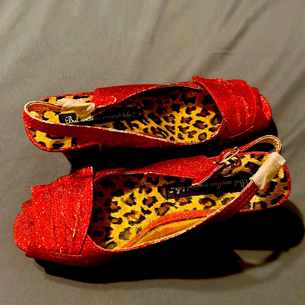 BAIT footwear size 6 Ruby Red slippers
